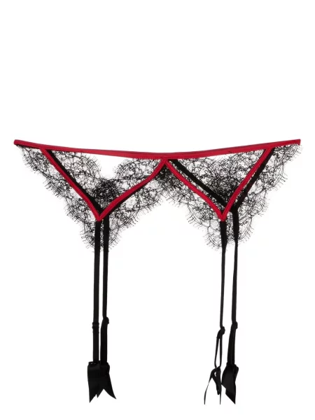 Nėriniuotas diržas Kiki De Montparnasse juoda