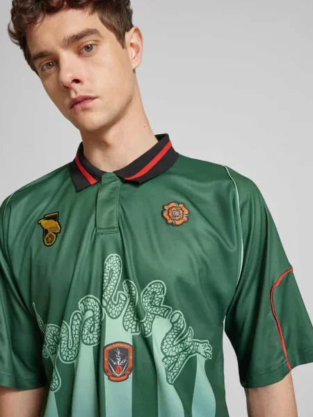 Koszulka polo z rękawem o dł. The Hundreds zielona