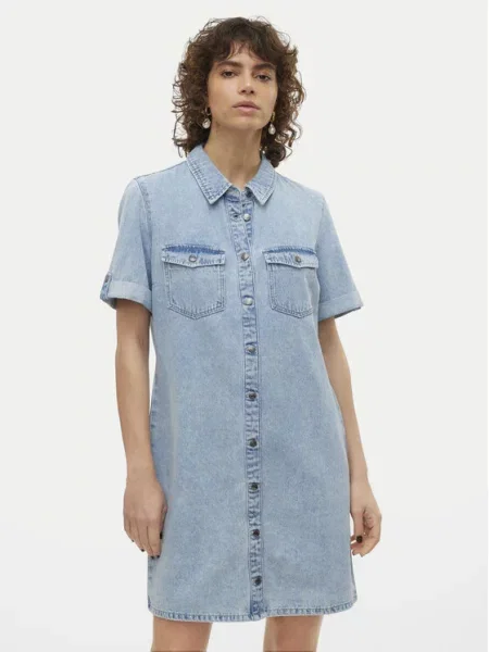 Džínové šaty Vero Moda modré