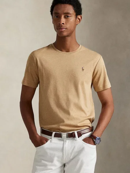 Тениска Polo Ralph Lauren бежово