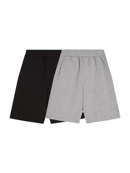 Bershka Pantaloni gri amestecat negru