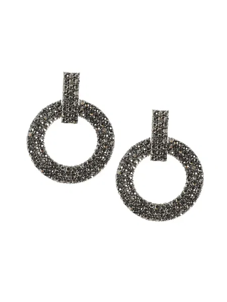 SOHI Uhani Nafisa / srebrna črna