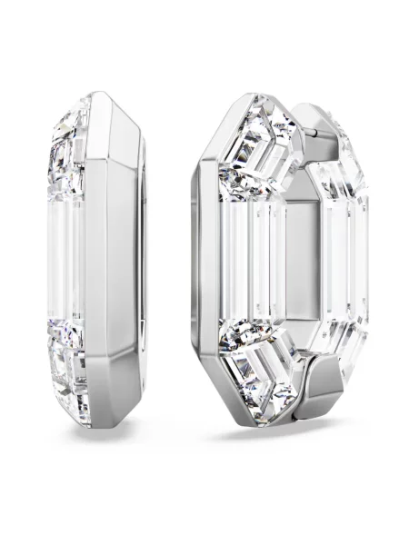 Kolczyki Swarovski szare