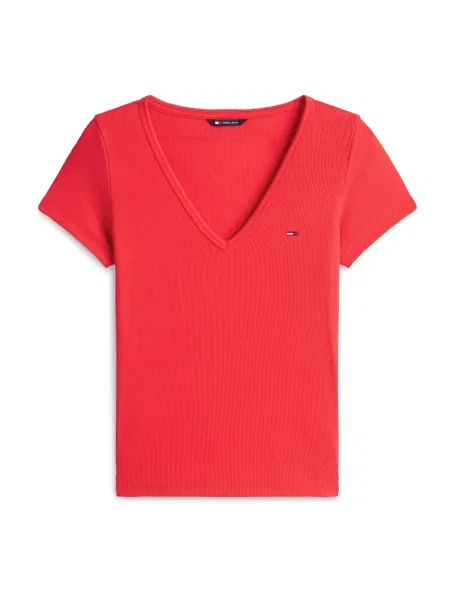 Tommy Jeans Tricou ESSENTIAL deschis roșu