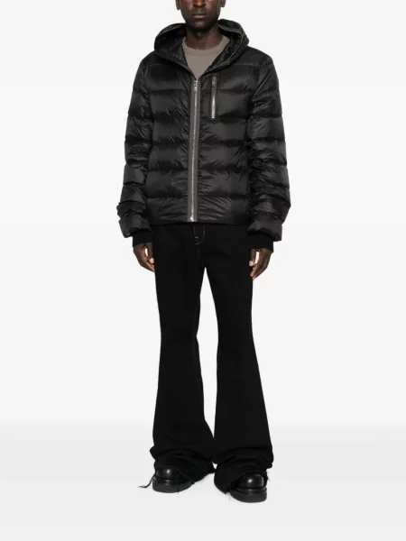 Geacă Rick Owens cu glugă negru