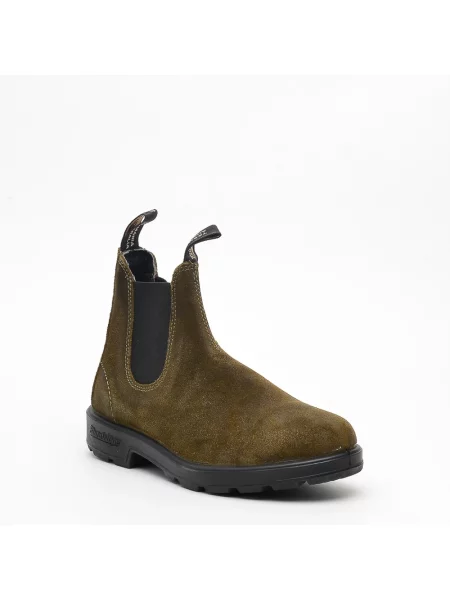 Botki Blundstone skórzane zielone