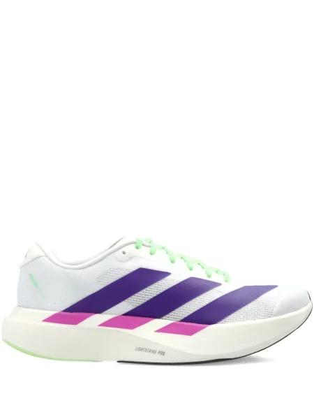 Tricou Adidas din piele de căprioară cu model floral lung maro