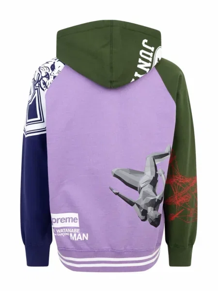 Hanorac cu glugă Supreme violet