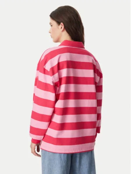 Adidas Polokošile S Límečkem Essentials Contemporary / červená růžová