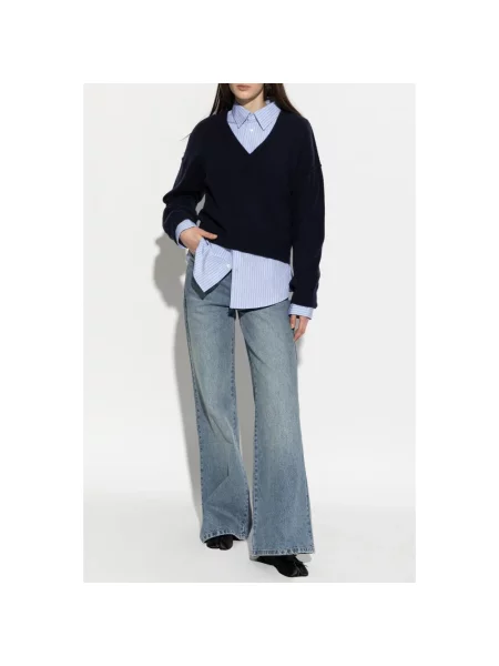 Sweter Officine Generale niebieski