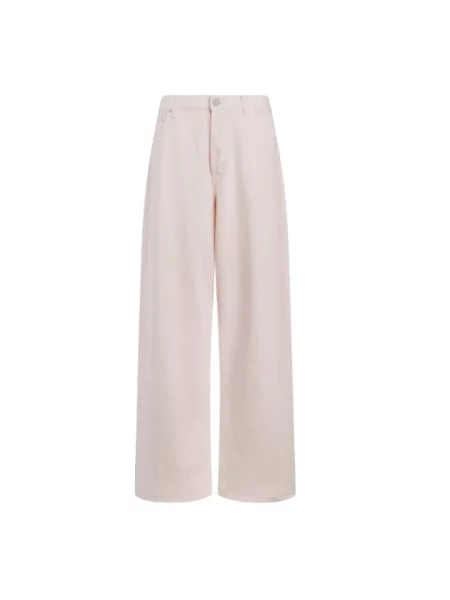 Spodnie palazzo Dondup z 5 kieszeniami różowy
