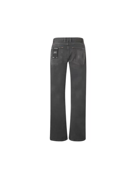 Jeansy Emporio Armani z 5 kieszeniami szare