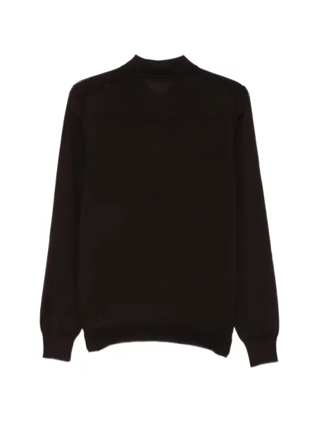 Lung tricou polo Fileria maro