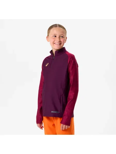 Bluza piłkarska na krótki dla dzieci Kipsta Viralto Club Wavy czerwona