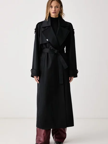 Le Privé palton pentru femei din SOLANGE COAT NOIR negru