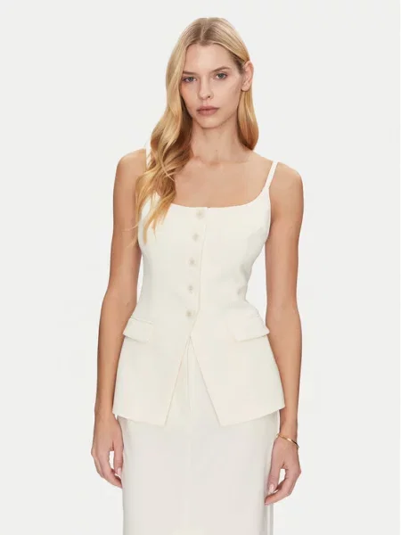 Simona Corsellini Τοπ Slim Fit μπεζ