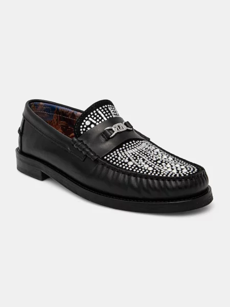 Кожени мокасини Naked Wolfe Roma Roma Black Diamond черно