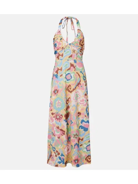 Rochie midi Rixo cu imagine din jerseu