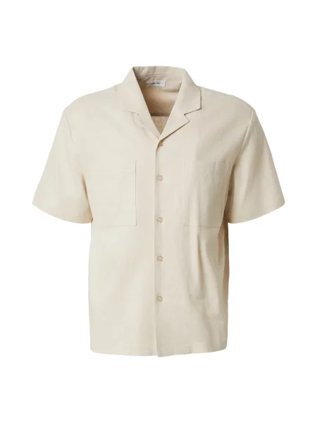 DAN FOX APPAREL Cămașă Leonard murdar alb