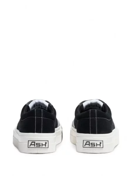 Top Ash din piele negru