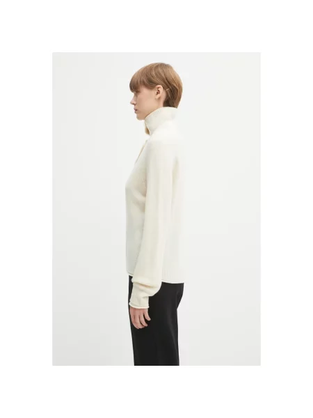 Lacoste Sweter Écru beżowy