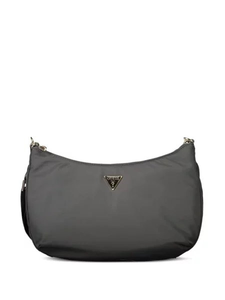 Kézitáska Guess autogrammal fekete