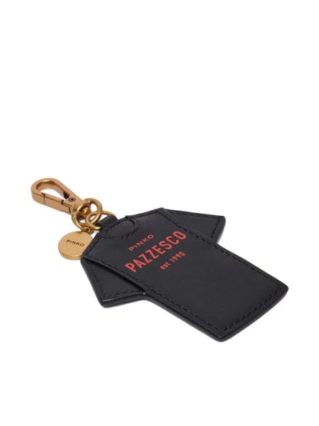 PINKO Brelok Charm T-Shirt Pinko Pazzesco Microfibra AI PCPL czarny