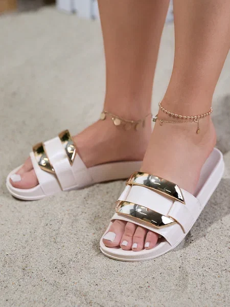 Домашни пантофи Resti бежово