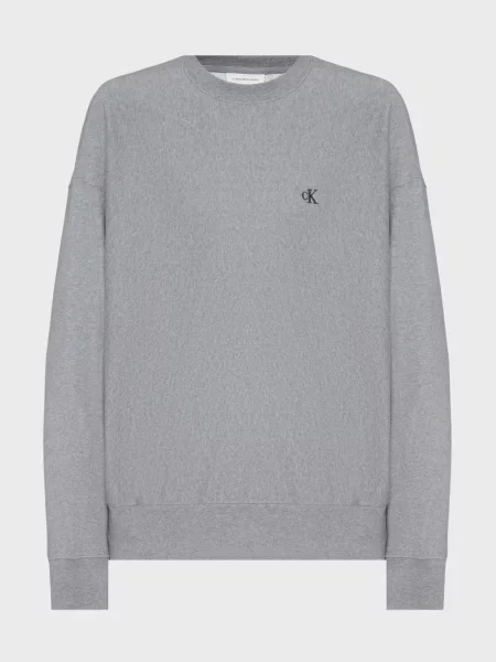 Махровий світшот Calvin Klein Jeans сірий