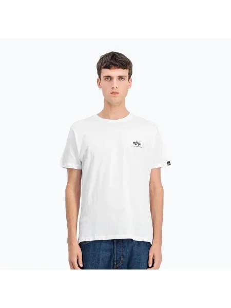 Tricou pentru bărbați Alpha Industries Backprint white alb