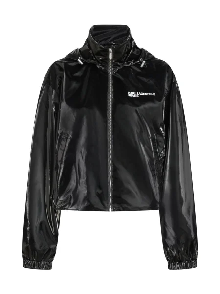 KARL LAGERFELD JEANS Geacă de primăvară-toamnă / alb negru