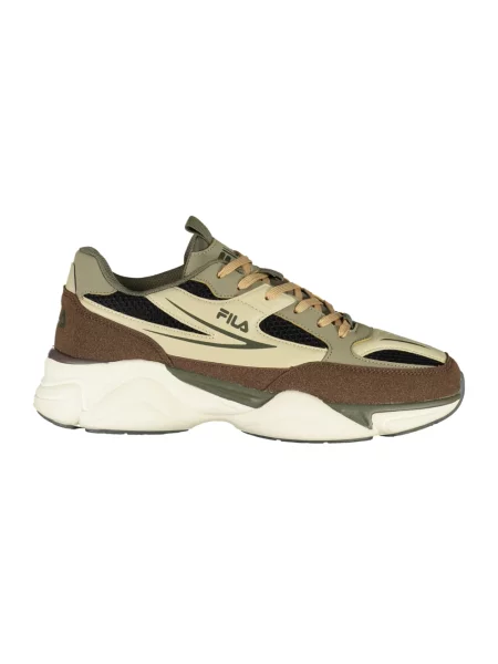 Sneakersy Fila brązowe