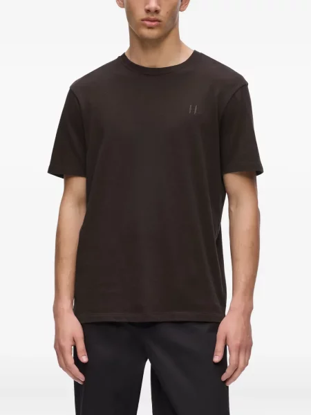 Tricou Karl Lagerfeld cu broderie maro