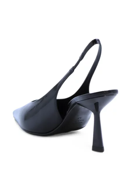 Pantofi cu toc Notabene din piele slingback negru