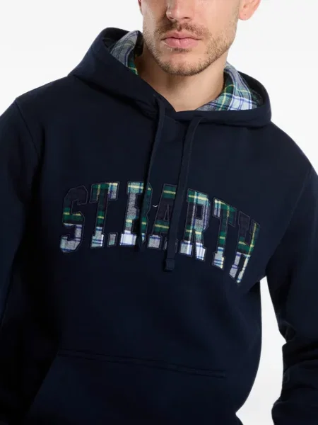 Hoodie Mc2 Saint Barth με απλικέ μπλε