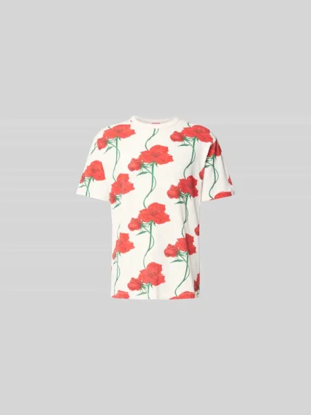 T-shirt z kwiatowym wzorem na całej powierzchni Kenzo biała