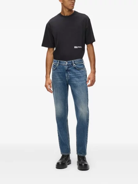 Tiesūs džinsai Karl Lagerfeld Jeans mėlyna