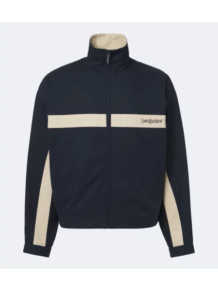 Geacă Saint Laurent din canvas albastru