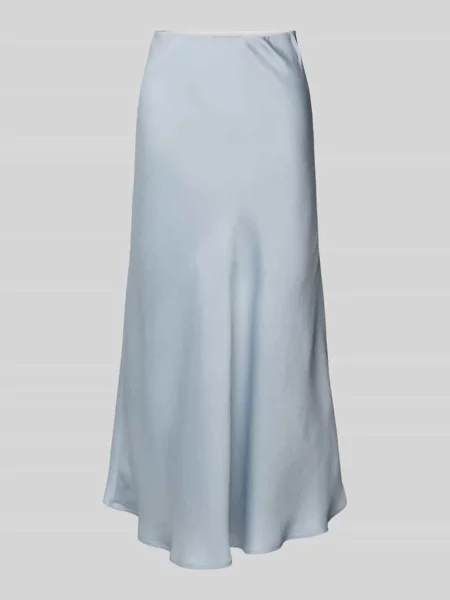 Spódnica midi z satyny z elastycznym pasem model ‘URA’ Drykorn niebieska