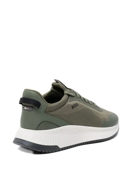 Sneakerși Boss plasă verde