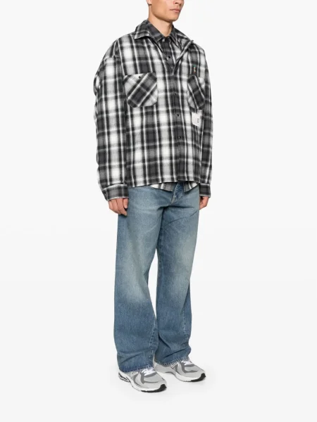 Cămașă Maison Mihara Yasuhiro în carouri gri