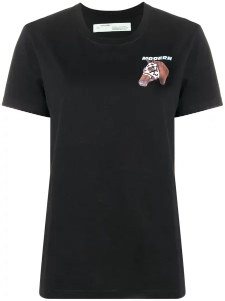 Tricou Off-white cu imagine alb