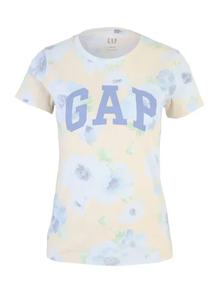 Gap Petite Tricou CLASSIC crem pastel / verde pastel albastru