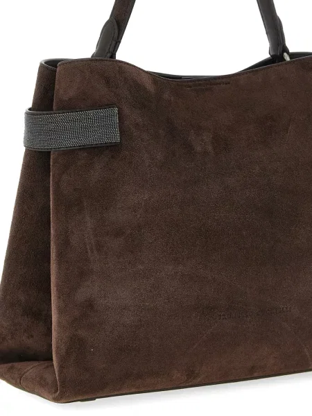 Geantă shopper Brunello Cucinelli maro
