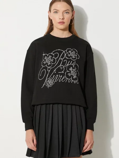 Kenzo hanorac de Constellation Emb Classic femei cu imprimeu negru