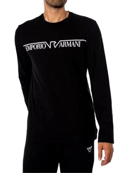 Emporio Armani Pijama lungă negru