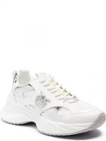 Pinko Sneakers ARIEL 15 cu adaos de piele alb
