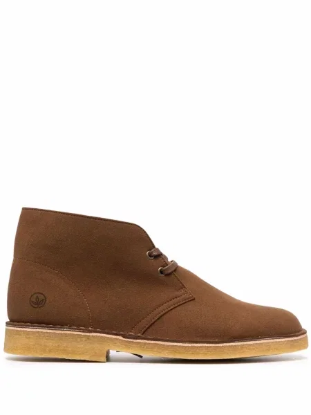Botine Clarks Originals cu șireturi din piele de căprioară maro