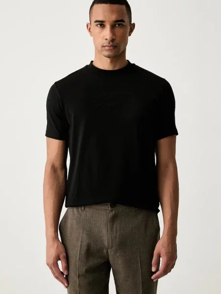 Karl Lagerfeld tricou pentru bărbați din cu negru