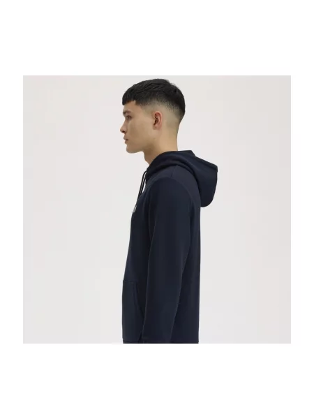 Geacă Fred Perry cu glugă albastru